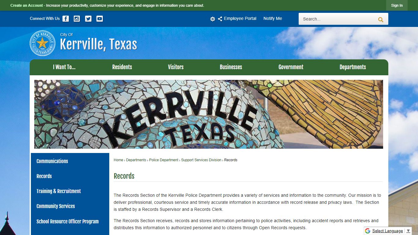 Records | Kerrville TX - Official Website